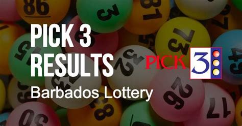 barbados pick 3|The Barbados Lottery Results for Today .